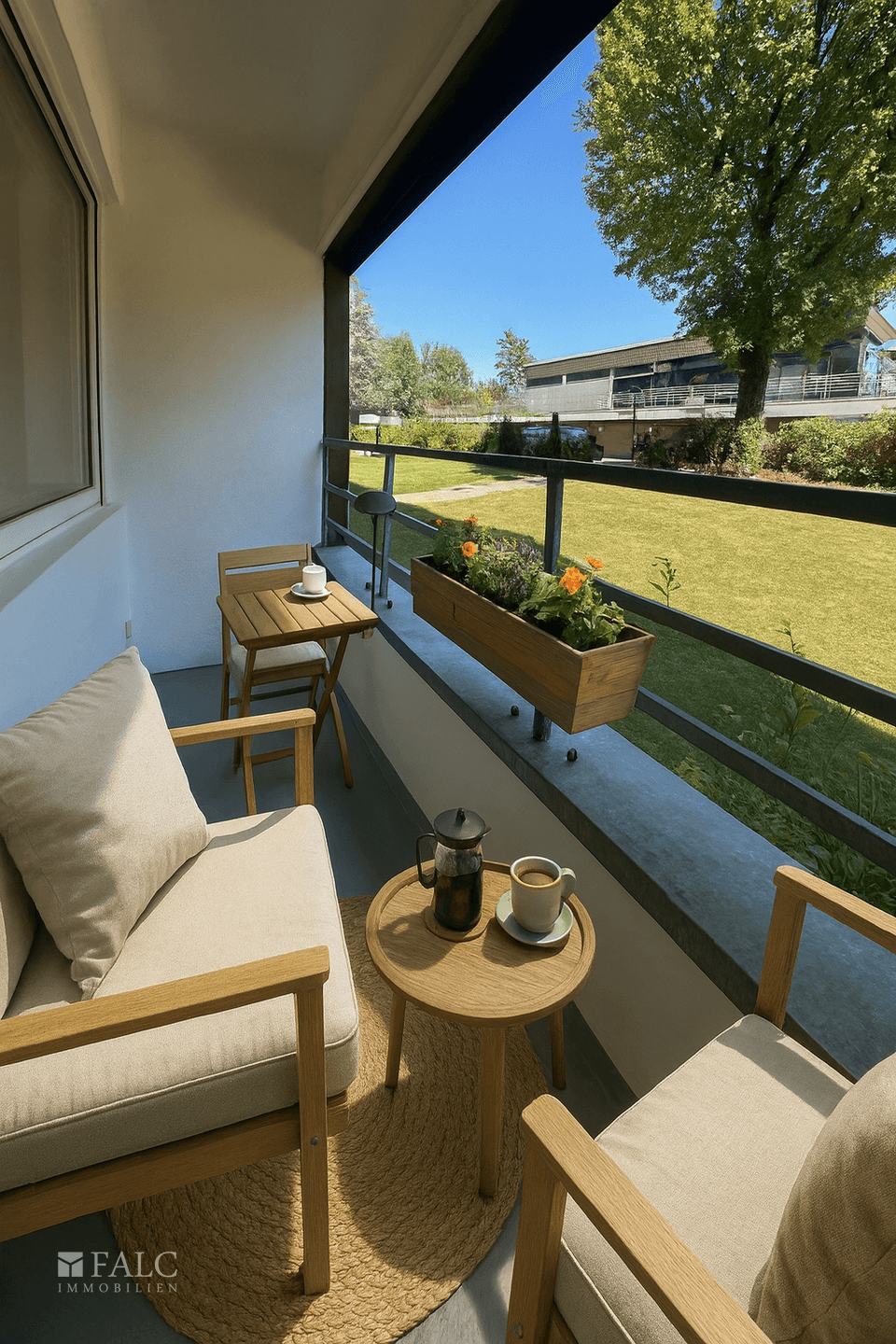 Muster-Balkon Schlafzimmer